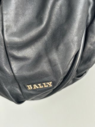 Bolso Bally piel negra auténtica | Luxury Hobo Bag