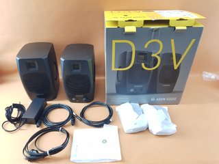 Altavoces ADAM Audio D3V USB-C Negros