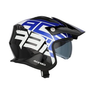 Casco Acerbis Jet Aria Graphic Negro/Azul