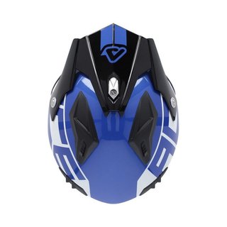 Casco Acerbis Jet Aria Graphic Negro/Azul