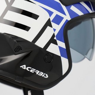 Casco Acerbis Jet Aria Graphic Negro/Azul