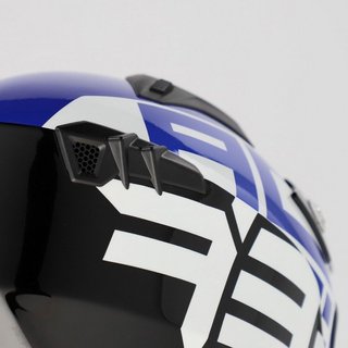 Casco Acerbis Jet Aria Graphic Negro/Azul