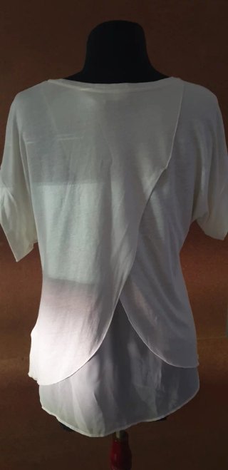 Blusa misto lino donna