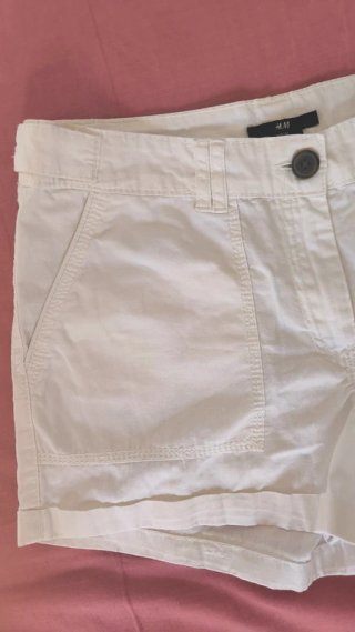 Shorts H&M vita bassa bianchi XS