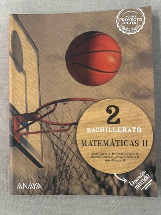 Matemáticas II. 2o de Bachillerato