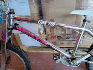 Bicicleta BMX Monty Cas 16 Cromada