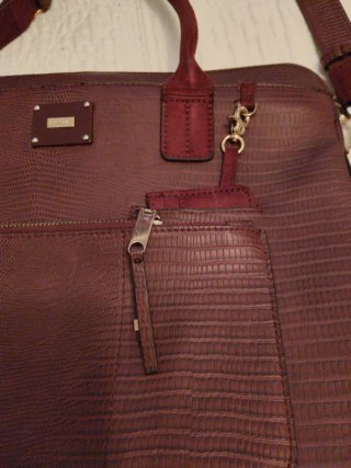 Bolso porta ordenador granate