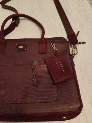 Bolso porta ordenador granate