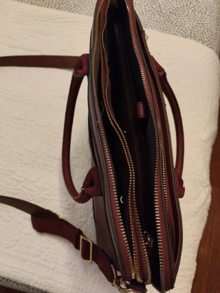 Bolso porta ordenador granate