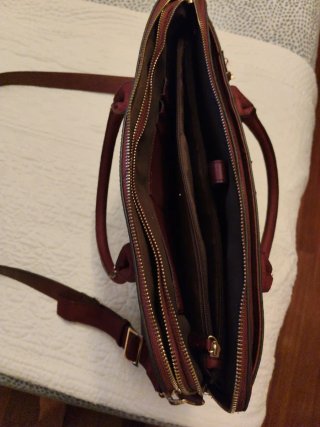 Bolso porta ordenador granate