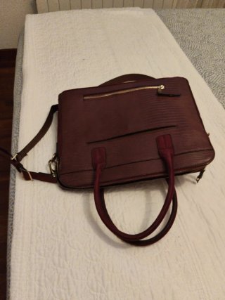 Bolso porta ordenador granate
