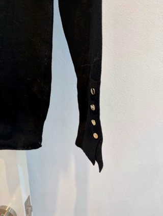 Jersey cuello alto Zara negro talla M