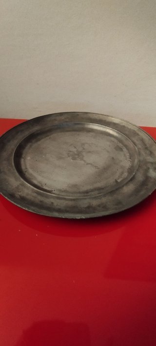 Coppia piatti peltro