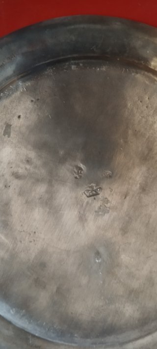 Coppia piatti peltro