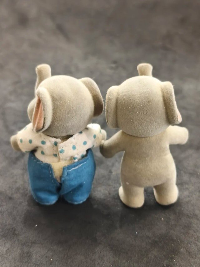 Familia Sylvanian Elefantes Vintage
