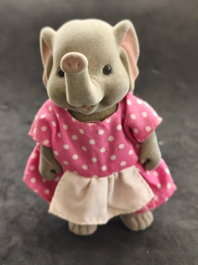 Familia Sylvanian Elefantes Vintage