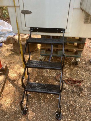 Escalera Tijera Autocaravana Plegable