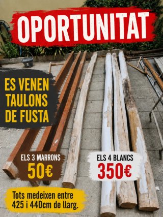Vigas de madera rústicas