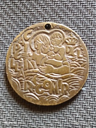 Lote 4 amuletos religiosos antiguos