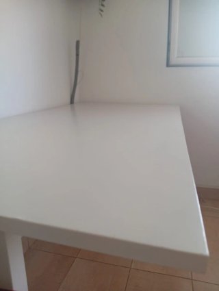 Escritorio elevable IKEA TROTTEN blanco 120x70