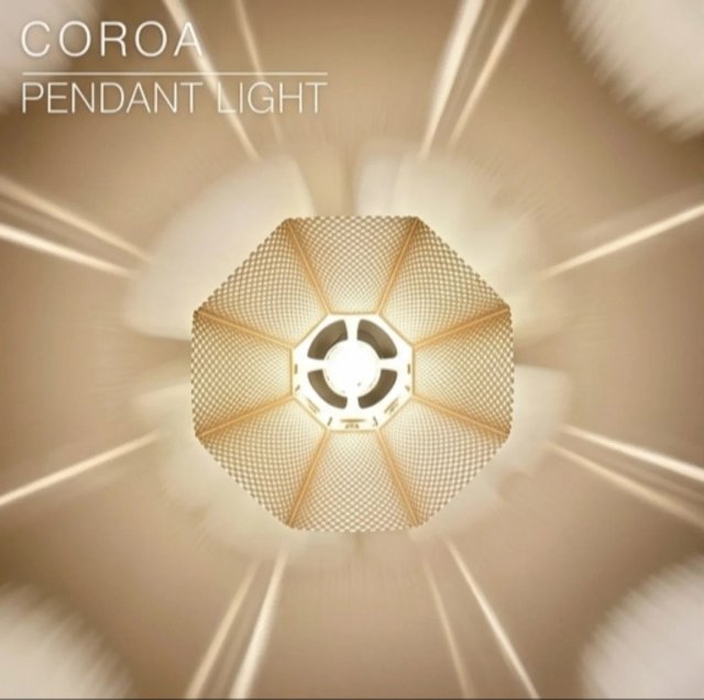 Luminária de Teto Coroa Escultórica