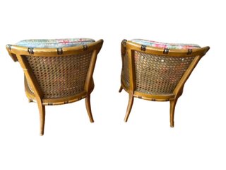 Pareja de butacas estilo bambú