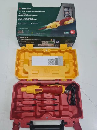 Destornillador Parkside 4V con batería