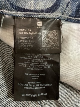 Pantalón para hombre de G-Star Raw (W29/L32)
