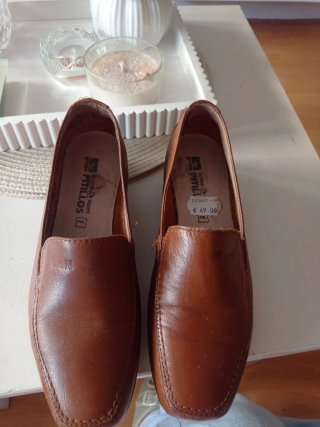 Zapatos Pitillos Piel Mujer Talla 38 Marrones