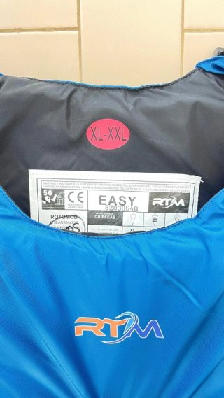 Colete Rotomod Adulto XL-XXL Azul/Amarelo