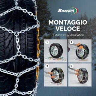 Cadenas de nieve Bottari Master 16mm