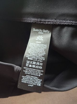 Braga de bikini Sweaty Betty negra