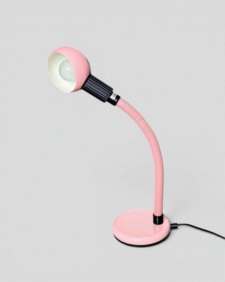 Lampada da tavolo vintage Space Age anni 70 rosa
