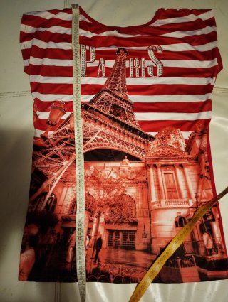 T-shirt donna con stampa Torre Eiffel