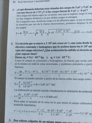 Ejercicios de Física para Bachillerato