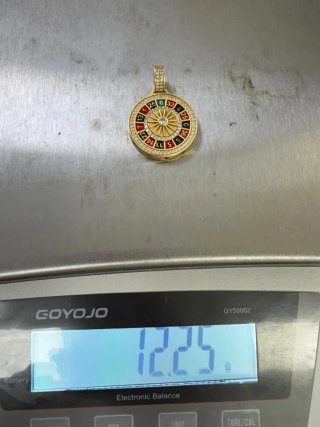 Colgante Ruleta en Oro 18k