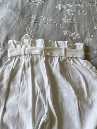 Pantalón blanco Zara talle alto