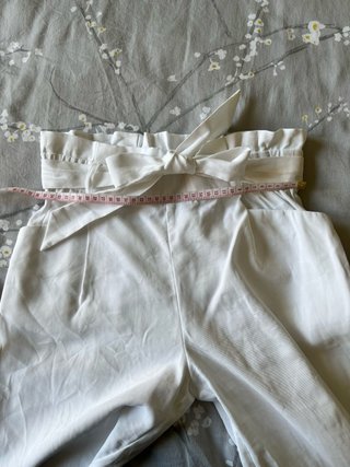 Pantalón blanco Zara talle alto