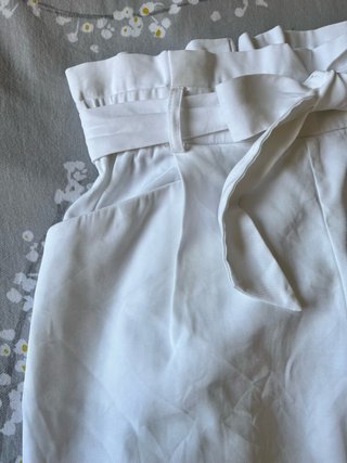 Pantalón blanco Zara talle alto