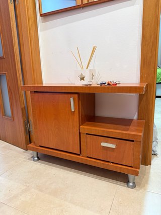 Conjunto Muebles Salón Madera y Mesa extensible