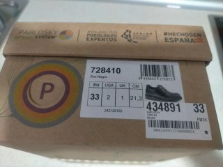 Zapatos colegiales Pablosky 728410 Negro Talla 33