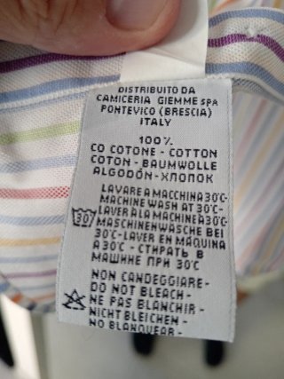 Camicia Class uomo righe multicolor tg 38
