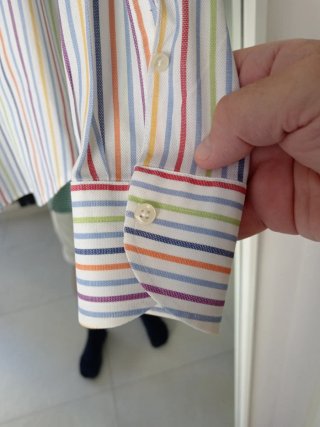 Camicia Class uomo righe multicolor tg 38