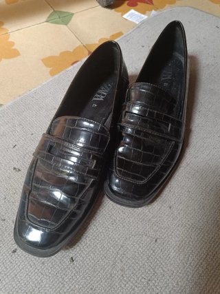 Mocasines Zara negros talla 37