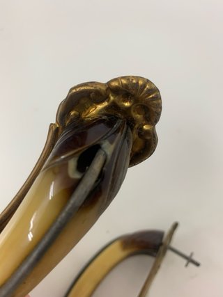 4 Maniglie Vintage Bachelite Ottone