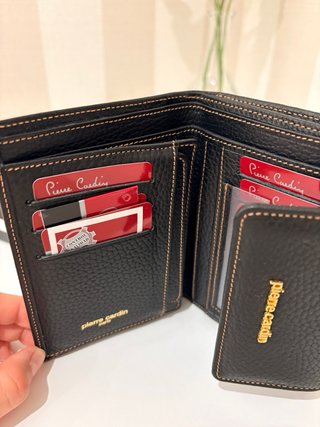 Cartera Pierre Cardin Piel Negra
