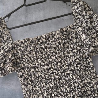 Vestido florecillas fruncido