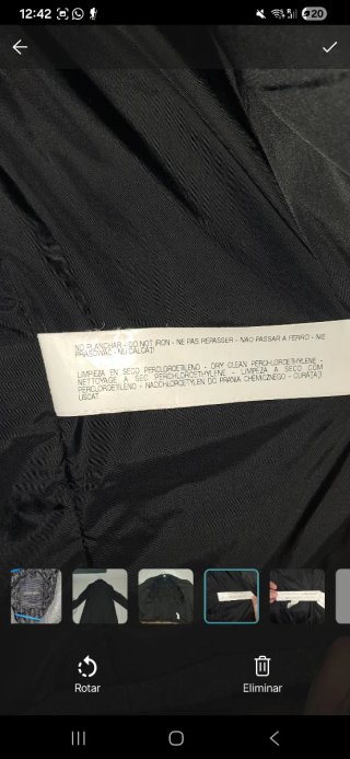 Zara Man Chaqueta Larga Negra