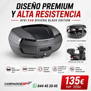 SUZUKI GSR600 GIVI RIVIERA FULL BLACK