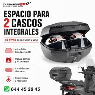 SUZUKI GSR600 GIVI RIVIERA FULL BLACK
